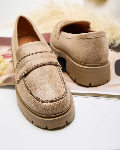 Royalfashion Dámske mokasíny so zirkónmi Eroime