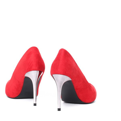 Czerwone czółenka na szpilce Melia- Obuwie