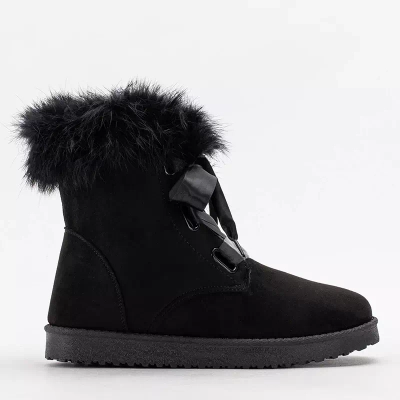 OUTLET Čierne dámske snehule Ritalo - Footwear