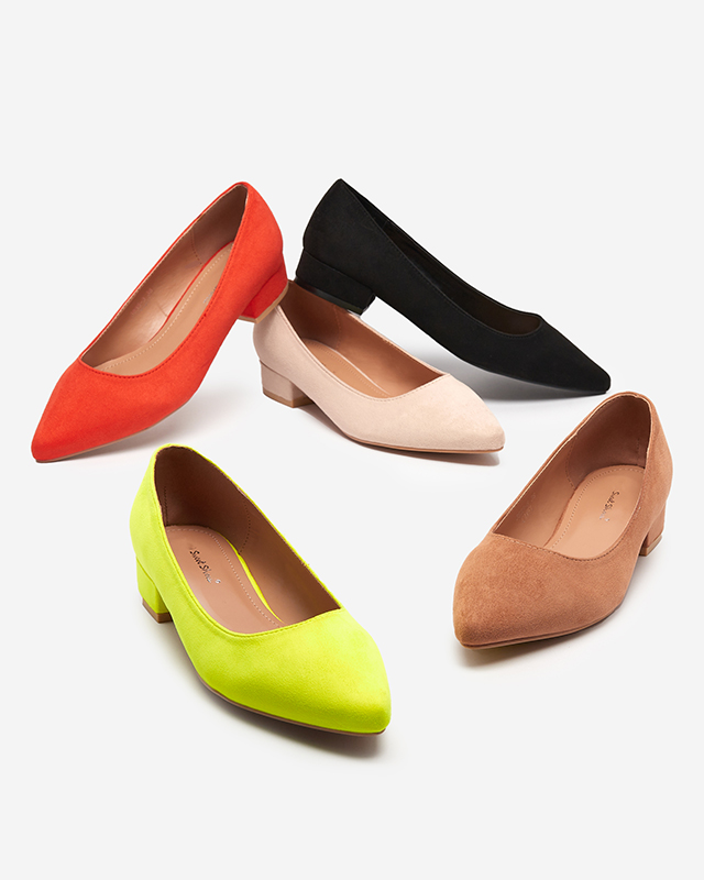 Svetlohnedé lodičky na plochých podpätkoch Czinni - Obuv