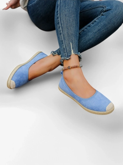 Royalfashion Dámske ekologické semišové espadrilky Aroles