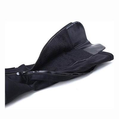 Czarne kozaki na platformie Claudia - Obuwie