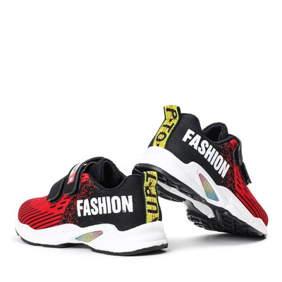 Černé a červené dětské boty Huesca - Footwear 1