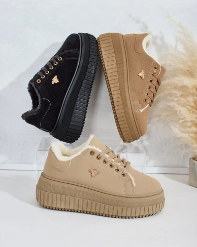 Royalfashion Zateplené dámske tenisky s kožušinou Noxu