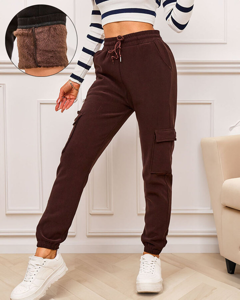 Royalfashion Dámske zateplené bojové nohavice