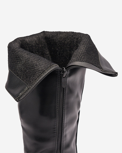 Dámske nadkolienky z ekokože v čiernej farbe Koterika- Obuv