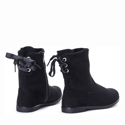 Czarne botki dziecięce Marinna - Obuwie