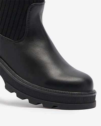 OUTLET Dámske čierne vysoké čižmy Beridas - Obuv