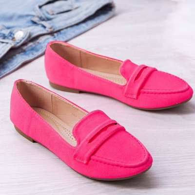 VÝPLET Ružové mokasíny s okrúhlou špičkou od Francisa - Topánky