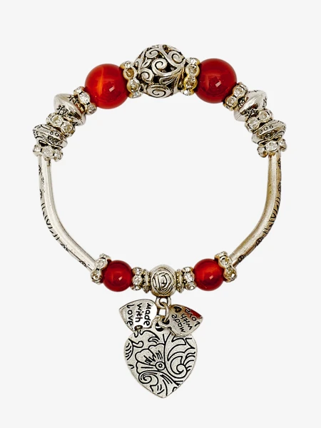 Dámsky náramok so srdiečkami Heart Glitz