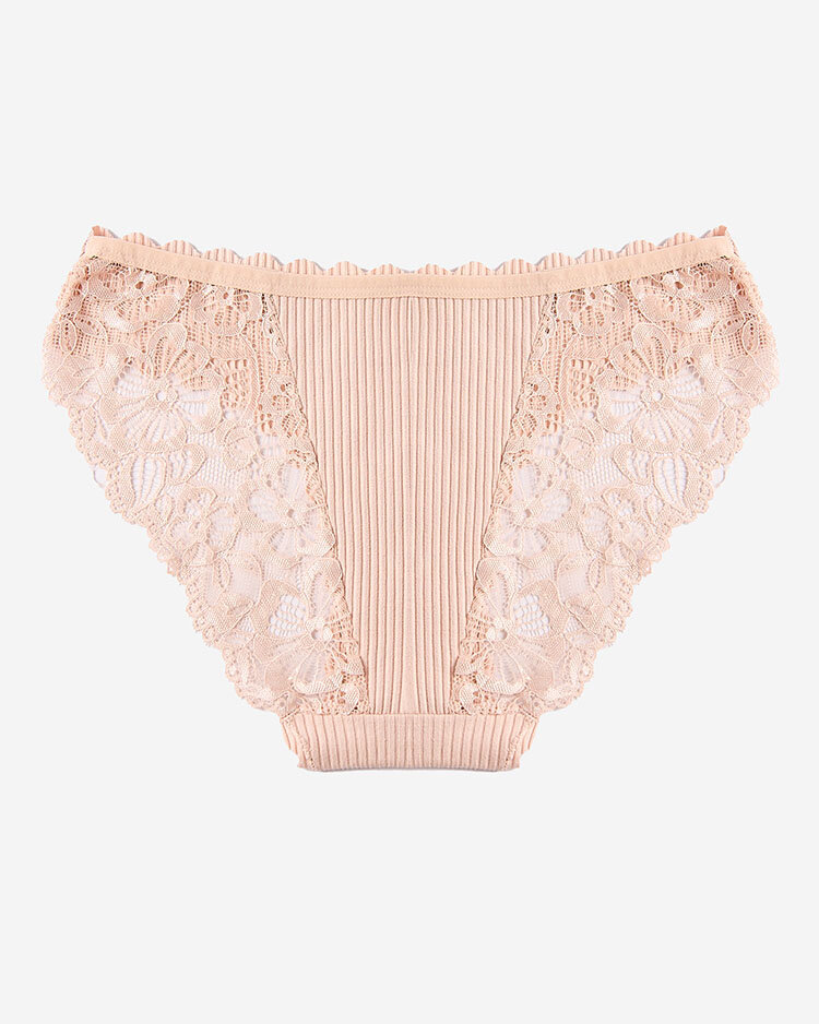 Royalfashion Béžové dámske nohavičky