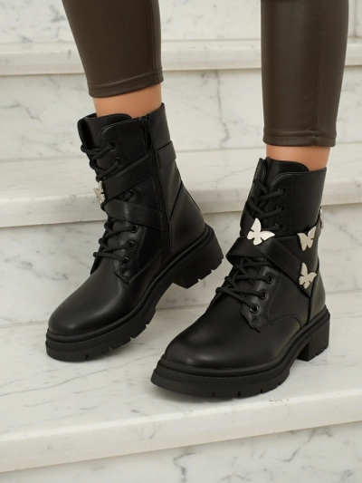 Ženski delavski škornji z okraski Motill