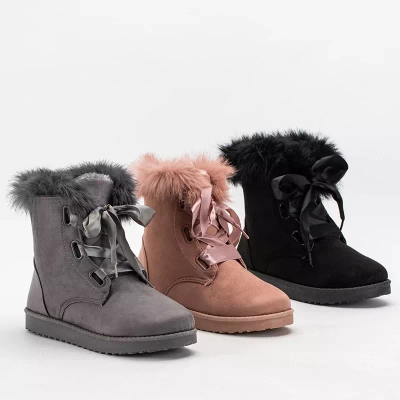 OUTLET Čierne dámske snehule Ritalo - Footwear