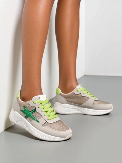Royalfashion Dámské tenisky s glitry Avenues