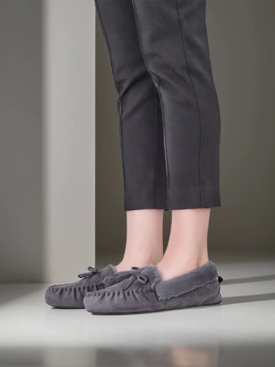 Royalfashion Dámske mokasíny s kožušinou Ahtikes