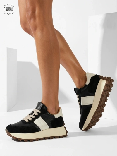 Športne ženske superge iz naravnega usnja Naterre