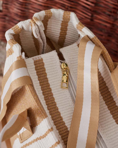 Royalfashion Látková pruhovaná kabelka cez rameno