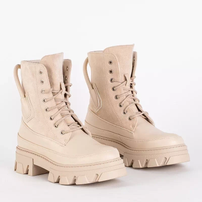 OUTLET Zateplené dámske béžové tašky Emilla - Obuv