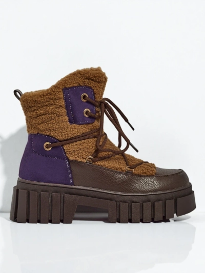 Ženski delavski škornji s krznom Cindora