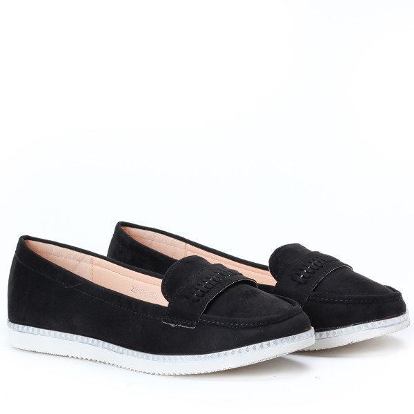 Czarne mokasyny Yen- Obuwie