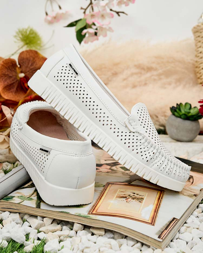 Royalfashion Dámske kožené mokasíny Nafis