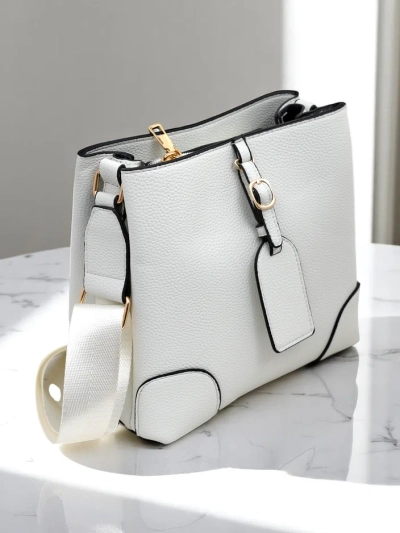 Royalfashion Štvorcová kabelka vyrobená z eko kože