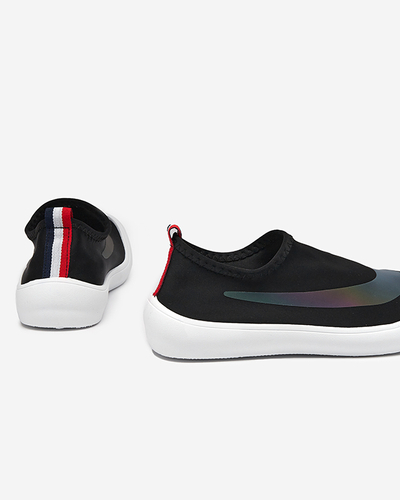 OUTLET Čierne dámske slip-on tenisky Lerick - Obuv