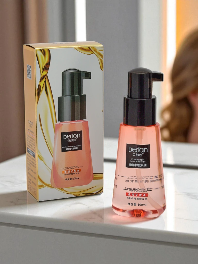 Prírodný vlasový olej s rastlinným extraktom