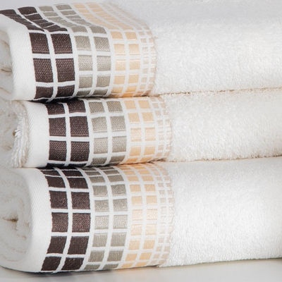 Biele hranaté uteráky po 3 ks - Uteráky