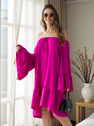 Royalfashion Dámske šaty a'la španielske s volánmi oversized