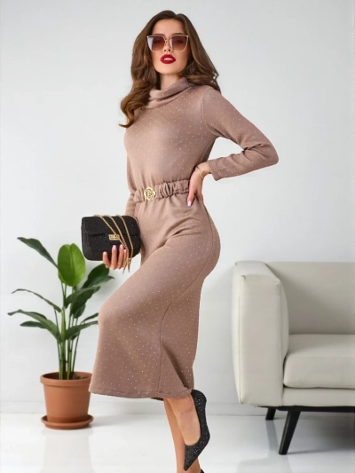 Royalfashion Dámske svetrkové šaty