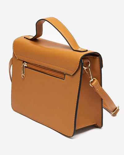 Malá dámska kabelka s holografickou vložkou v ťavej farbe - Doplnky