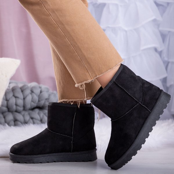 Čierne izolované snehové topánky Maputu - Obuv