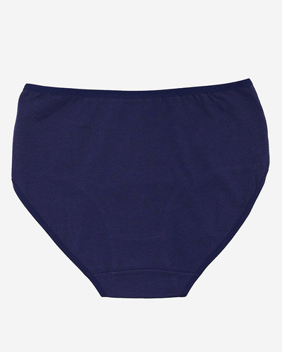 Bavlnené nohavičky so vzorom v námorníckej modrej farbe PLUS SIZE - Spodné prádlo