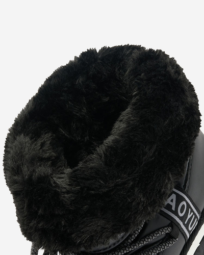 Royalfashion Čierne dámske snehule Gepanden