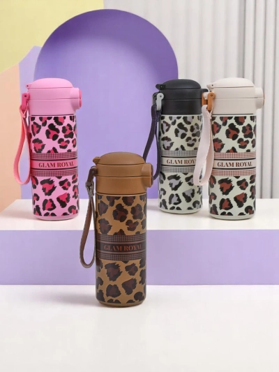 Royalfashion termohrnček s výtokom Glam Leo