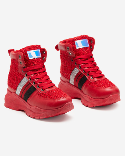 Červené dámske športové tenisky Hasmali - Obuv