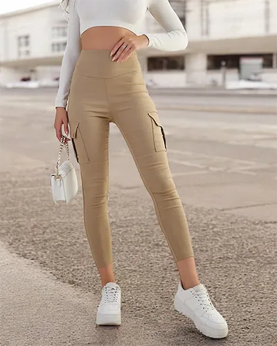 Royalfashion Dámske látkové bojové nohavice