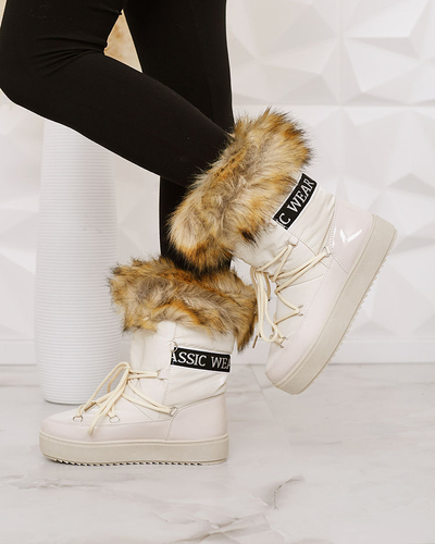 Royalfashion slip-on topánky a'la snow boots for women GMILLO