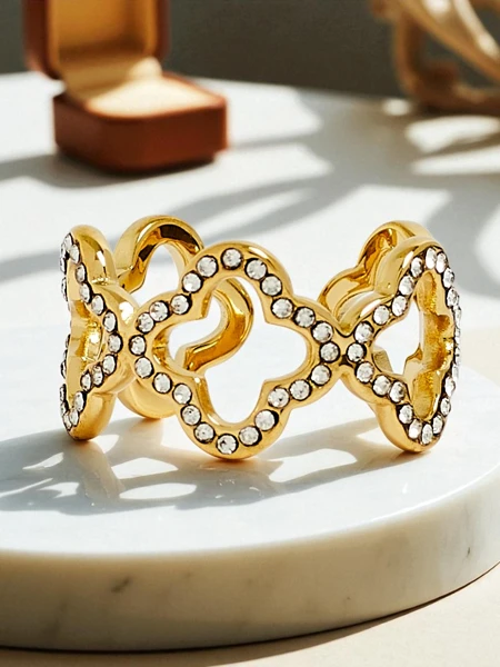 Ariadnina zapestnica Silverita s kristali