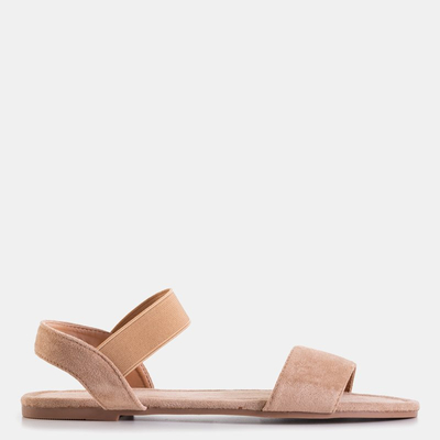 Hnedé dámske ekologicky semišové sandále Sprandu - Obuv