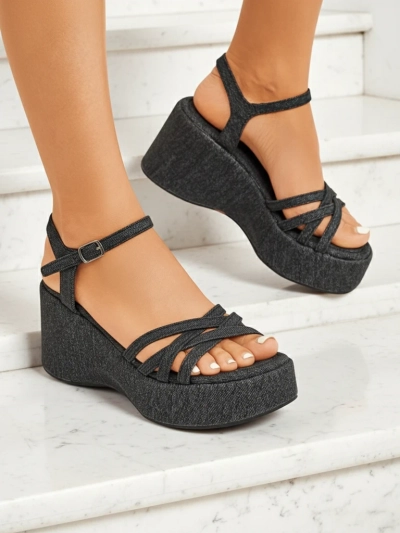 Royalfashion Ženski sandali s polno peto Shadow Lift