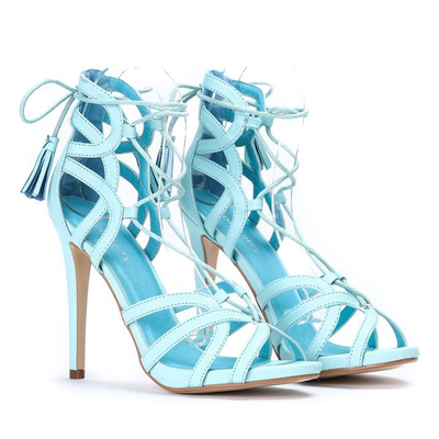 Modré sandály na vysokém podpatku Nulia - Obuv 1