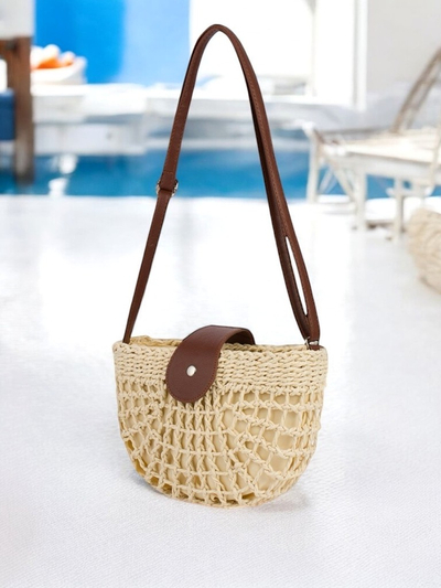 Royalfashion Malá slamená kabelka pre ženy Boho Mini