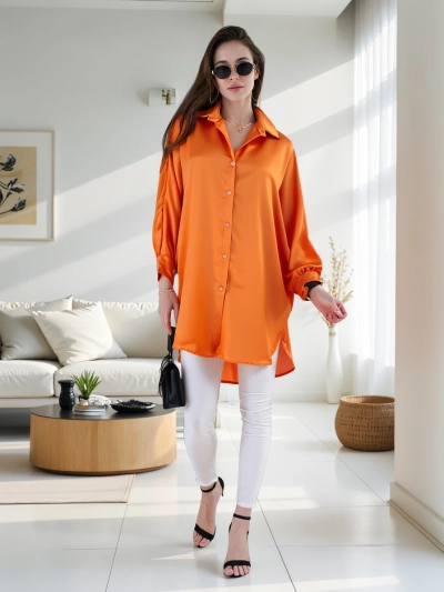 Royalfashion Dlhá oversized košeľa pre ženy