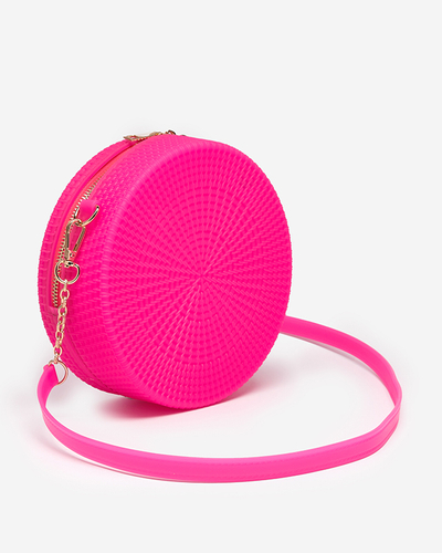 Fuchsiová dámska kabelka s razením - Doplnky