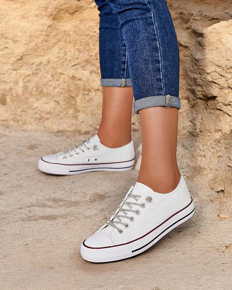 Royalfashion Dámske tenisky s ozdobnými šnúrkami Timi