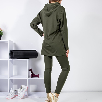 Dámska zelená športová súprava s nápisom - Oblečenie