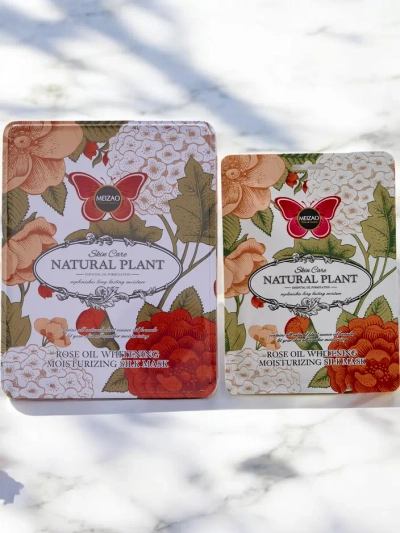 Prírodná rastlina - Sada séra s ceramidmi a masky s ružou 6g+36g x 10ks