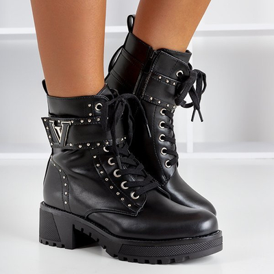 Čierne tašky s dýzami Valica - Obuv